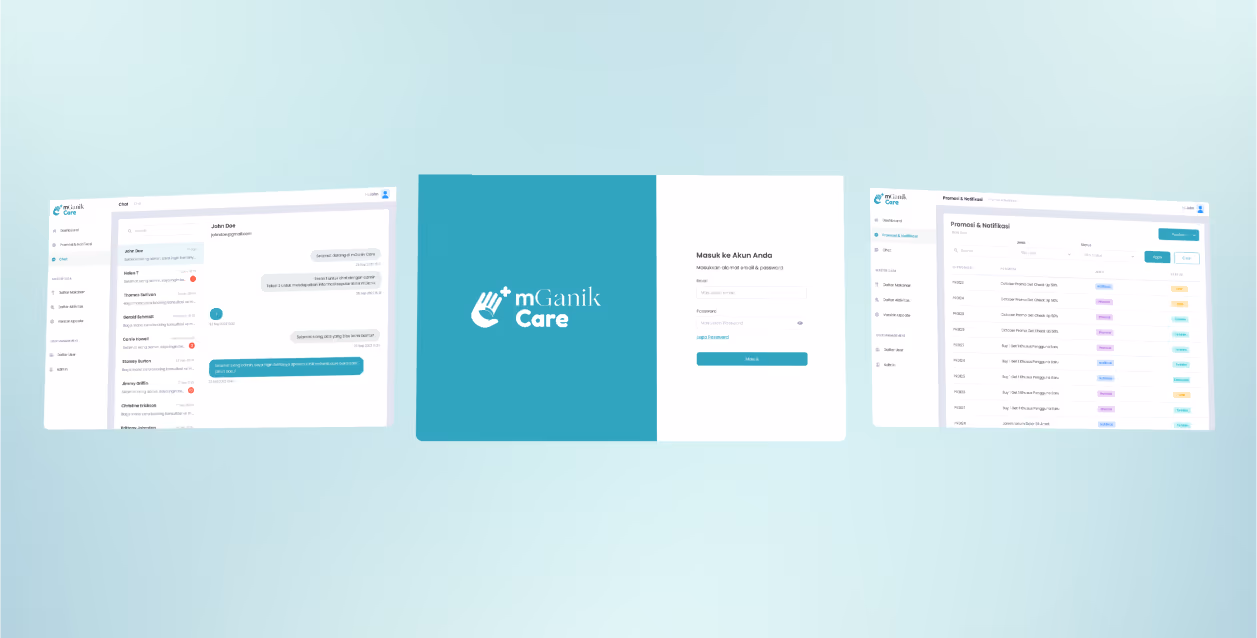 mGanik Care App mockup 1