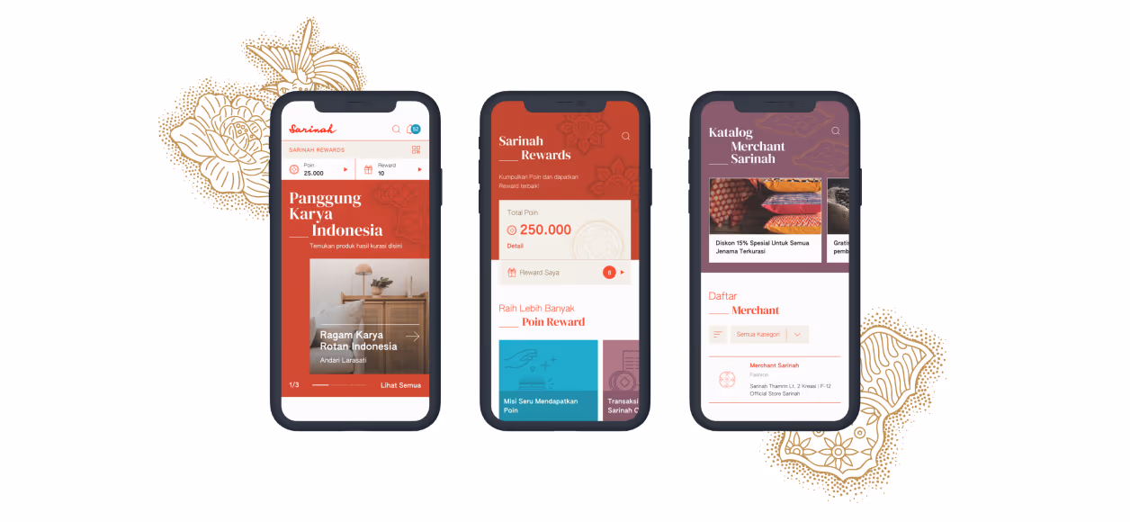 Sarinah Loyalty App mockup 2